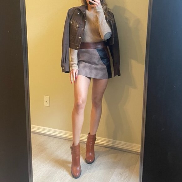 Ralph Lauren Purple Label Brown Canvas Leather Crop Equestrian Jacket - Picture 1 of 7